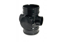 FLOPLAST SOLVENT SOIL ACCESS PIPE 110MM BLK