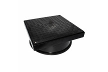 FLOPLAST 315MM LEVEL INVERT SQUARE COVER & FRAME