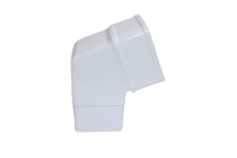 E.TUPLING 65MM SQUARE OFFSET BEND 112.5DEG - WHITE
