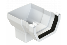 RWSQ112 SHORT STOP END OUTLET; WHITE