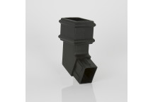 100MM X 75MM RECTANGULAR CAST IRON EFFECT 112.5° SIDE SPIGOT OFFSET BEND