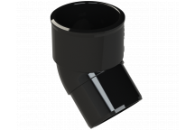 POLYPIPE S2000 32MM MUPVC 45DEG SPIGOT BEND - BLACK