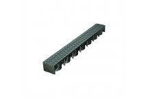 1M CHANNEL DRAIN WITH PLASTIC GRATE