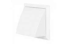 DOMUS 100MM COWL/DAMPER RND SPIGOT WHITE