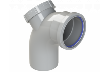 POLYPIPE RING-SEAL ACCESS BEND; 4\"/110MM 92.5DEG GRY