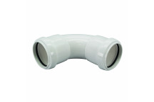 FLO PUSHFIT SWEPT BEND 92.5; 40MM WHT