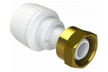 POLYPLUMB ENHANCED - 15X1/2\" STRAIGHT TAP CONNECTOR - WHITE