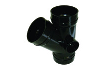 FLOPLAST SOLVENT SOIL 110MM 135D T/S BRANCH; BLACK