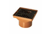 FLO UNDERGRD SQ HOPPER INCL GRID; 110MM