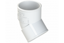 POLYPIPE S2000 40MM MUPVC 45 DEG OBT BEND - WHITE