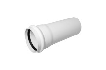 FLOPLAST RING-SEAL S/S SOIL PIPE;4\"/110MM 4M WHITE