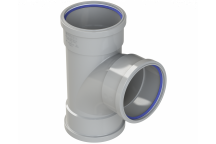 POLYPIPE RING-SEAL TR SKT BRANCH 4\"/110MM 92.5D GRY