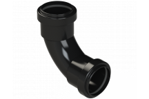 PUSHFIT SWEPT BEND 91.25DEG; 40MM BLACK