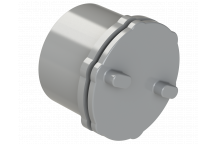 PUSHFIT SCREWED ACCESS STOP END PLUG; 40MM GREY