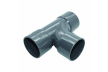 FLOPLAST S/WELD SWEPT TEE 92.5 DEG; 40MM ANTHRACITE GREY AG