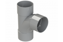 S/WELD SWEPT TEE 92.5DEG; 50MM GREY