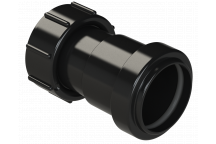 PUSHFIT THREADED COUPLING; 32MM BLACK