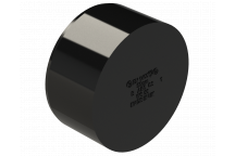 S/WELD SOCKET STOP END PLUG; 50MM BLACK