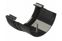 RW FITTS PLASTIC-METAL GUTT ADAPTOR;BLCK