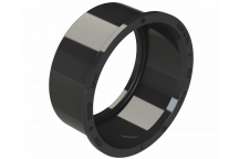 POLYPIPE RING-SEAL SOLVENT ADAPTOR; 50MM BLACK