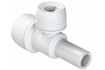 POLYPLUMB ENHANCED - 15X15X10 BRANCH RED SPIGOT TEE - WHITE