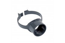 FLOPLAST STRAP BOSS (SIDE CLIP);4\"/110MM SOIL ANTHRACITE GREY AG