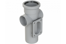 POLYPIPE RING-SEAL ACCESS PIPE (1XSOCKET);3\"/82MM GY