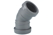 E.Tupling Push-Fit Waste 40mm 135° Obtuse Bend Grey