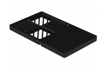 SPARE RECT PP GRID BLACK 1/10