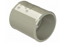 POLYPIPE S2000 32MM MUPVC STRAIGHT COUPLING - SOLV GREY