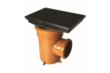 FLO U/GRD BOTTLE GULLY RECT GRID; 110MM