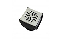 POLYDRAIN SHALLOW CHANNEL QUAD CONNECTOR - GALVANISED (B125 RATING)