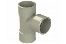 POLYPIPE S2000 32MM MUPVC 92.5DEG SWEPT TEE - SOLV GREY