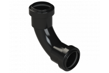 PUSHFIT SWEPT BEND 91.25DEG; 32MM BLACK