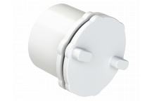 PUSHFIT SCREWED ACCESS STOP END PLUG; 32MM WHITE