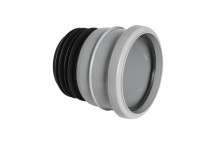 FLOPLAST RING-SEAL UNIVERSAL PIPE CONNECTOR;4\"/110 SOIL GREY