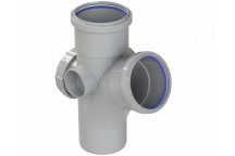 POLYPIPE RING-SEAL ACCESS BRANCH;4\"/110MM 112.5D GRY