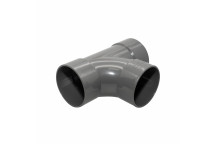 FLOPLAST S/WELD SWEPT TEE 92.5 DEG; 50MM GREY