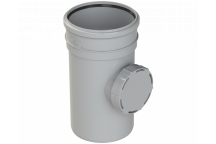 POLYPIPE RING-SEAL ACCESS PIPE (1XSCKT);6\"/160MM GRY