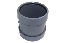 E.TUPLING 4\" SOIL DOUBLE-SOCKET SLIP COUPLER - GREY