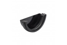 FLOPLAST 112MM HALF-ROUND EXTERNAL STOPEND; CI
