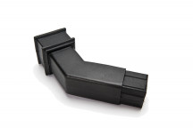 65MM SQUARE CAST IRON EFFECT 112.5° SPIGOT BEND