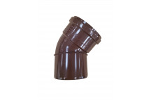 E.TUPLING 4\" SOIL SINGLE-SOCKET 45DEG BEND - BROWN
