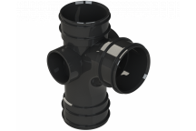 S2000 SINGLE BRANCH; 3\"/82MM 92.5DEG BLK