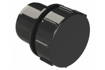 POLYPIPE S2000 32MM MUPVC SCREWED ACCESS PLUG - BLACK