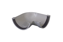 E.TUPLING 150MM 90DEGREE GUTTER ANGLE HALF ROUND KOMMERCIAL GREY