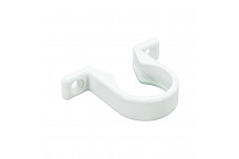 FLOPLAST S/WELD PIPE CLIP; 32MM WHITE