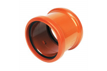 FLOPLAST UG DBL SOCKET COUPLING; 110MM