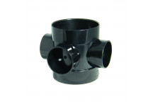 E.TUPLING SOLVENT SOIL SHORT BOSS PIPE - BLACK