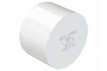 S/WELD SOCKET STOP END PLUG; 40MM WHITE